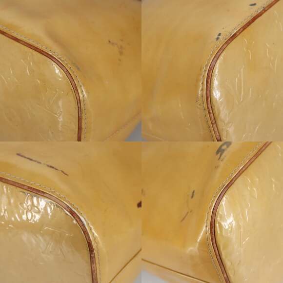 LOUIS VUITTON Monogram Vernis Houston Hand Bag Beige M91004 - Picture 10 of 13